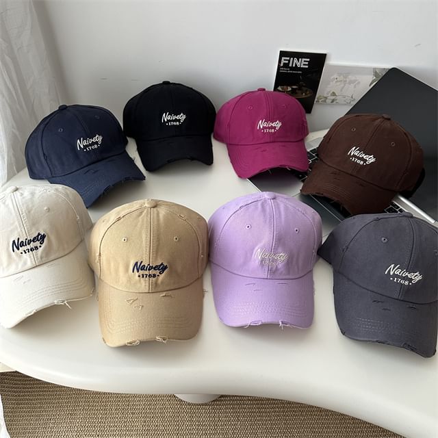 Baseball Embroidered Cap Lettering