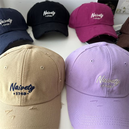 Baseball Embroidered Cap Lettering