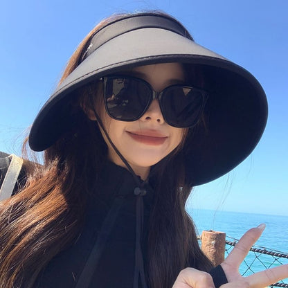 Brim Sun Lettering Hat Wide