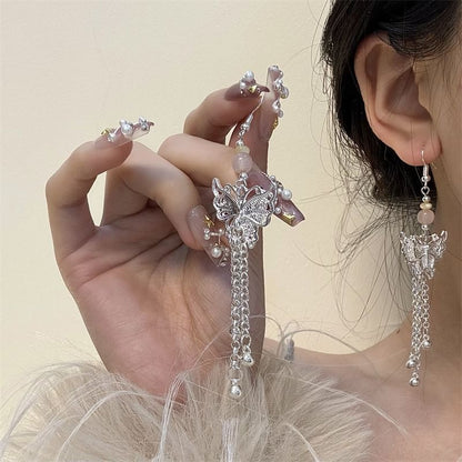 Earring Butterfly Drop