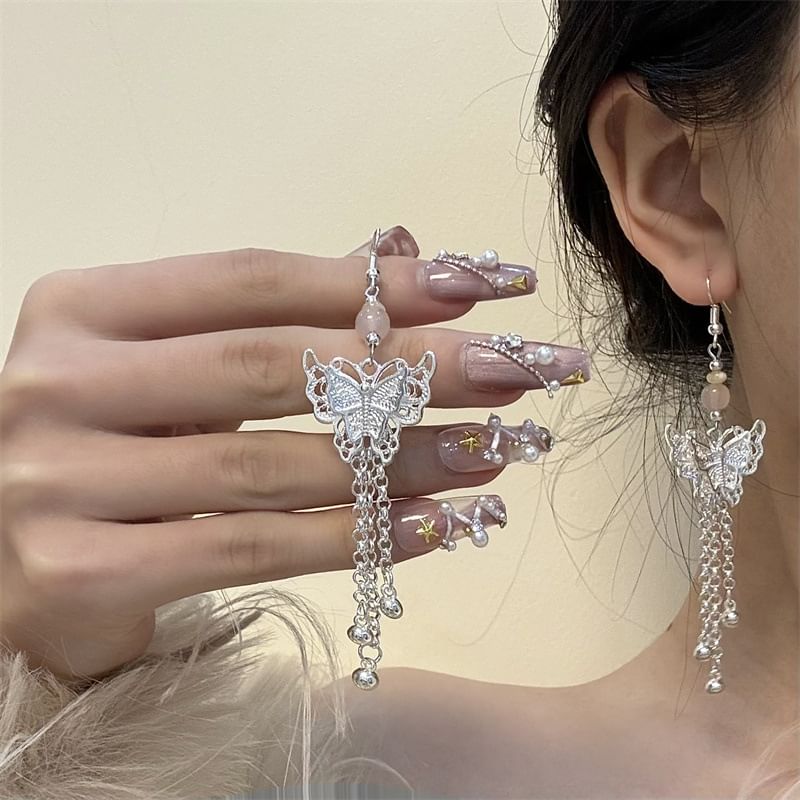 Earring Butterfly Drop