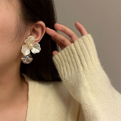 Earring Flower Drop