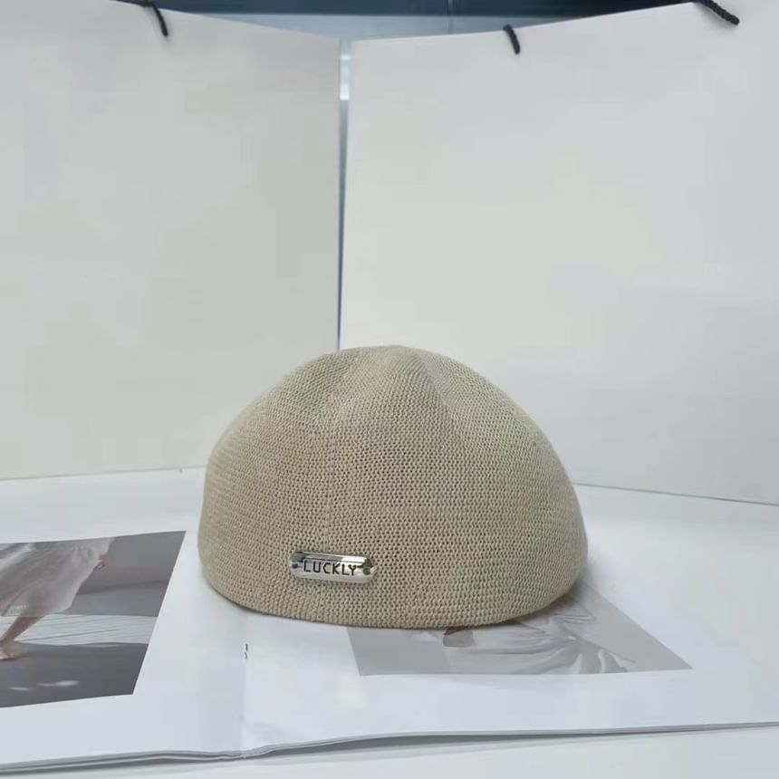 Beret Metal Lettering Hat Plate