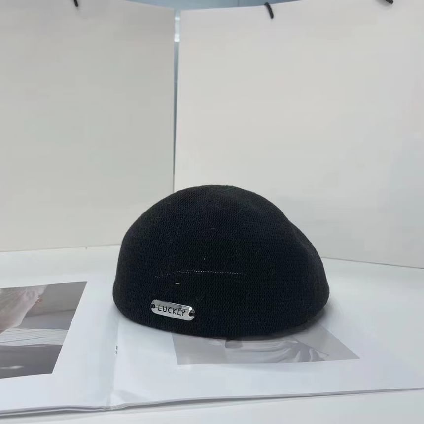 Beret Metal Lettering Hat Plate