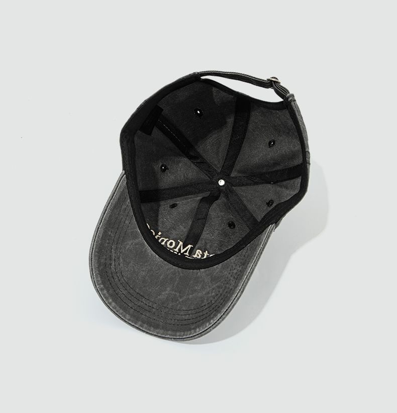 Lettering Baseball Cap Embroidered