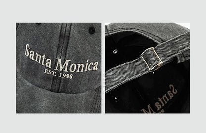 Lettering Baseball Cap Embroidered