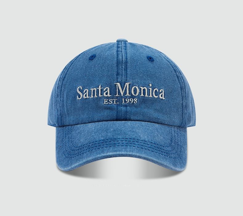 Lettering Baseball Cap Embroidered