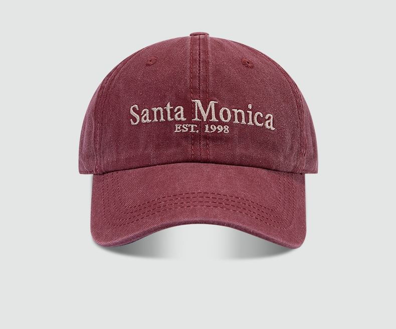 Lettering Baseball Cap Embroidered