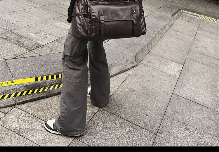 Carryall Faux Multi-Pocket Leather