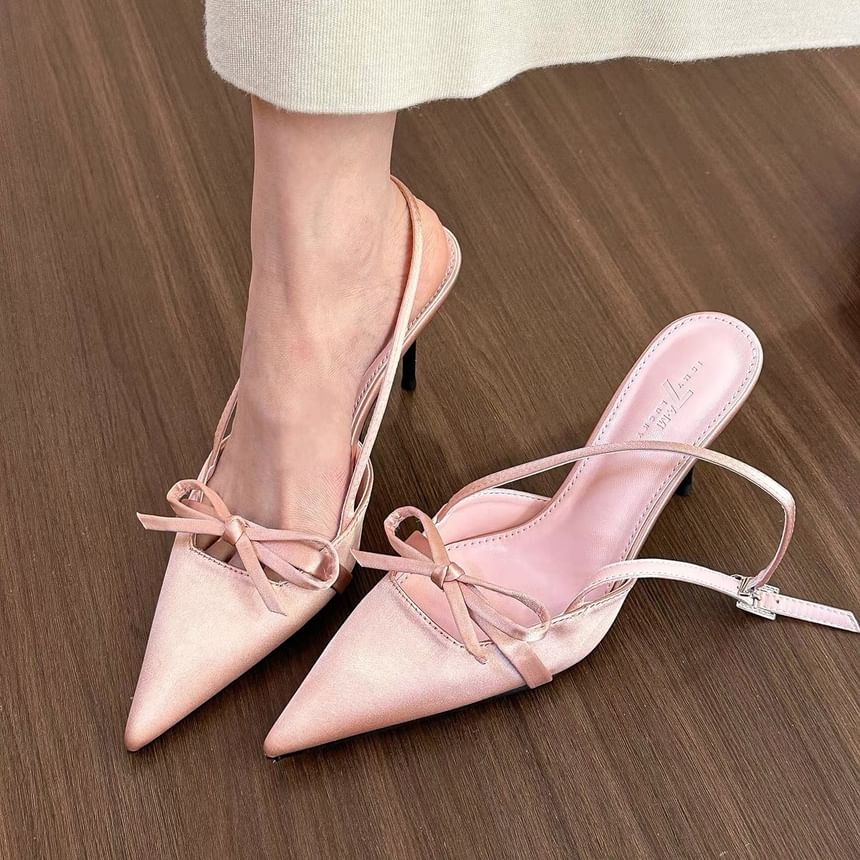 Sample High Heel Pointy Slingback Sandals