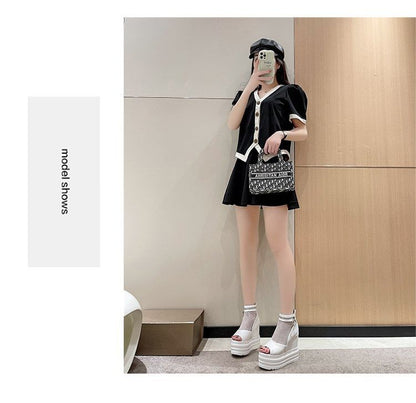Sandals Platform Wedge Hidden Mesh