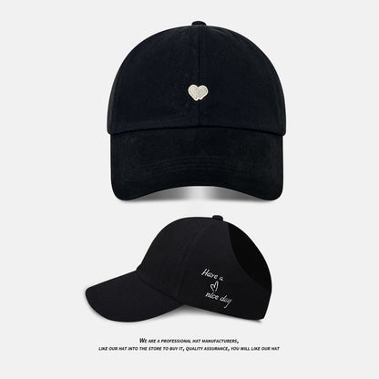 Embroidered Baseball Cap Heart