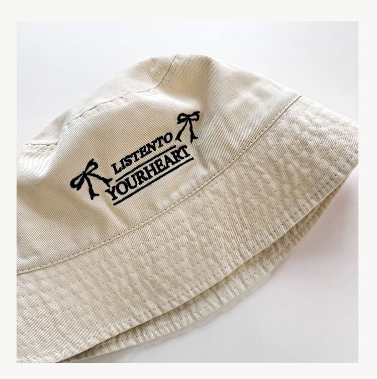 Bucket Lettering Embroidered Hat