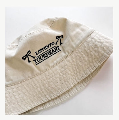 Bucket Lettering Embroidered Hat