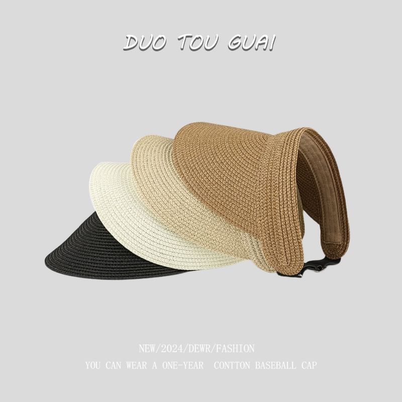 Visor Sun Woven Straw