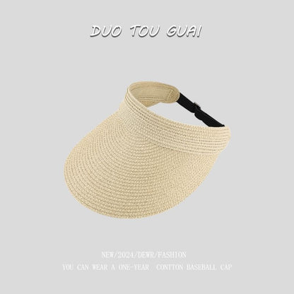 Visor Sun Woven Straw