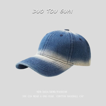 Washed Baseball Denim Cap