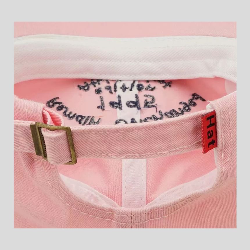 Embroidered Lettering Baseball Cap