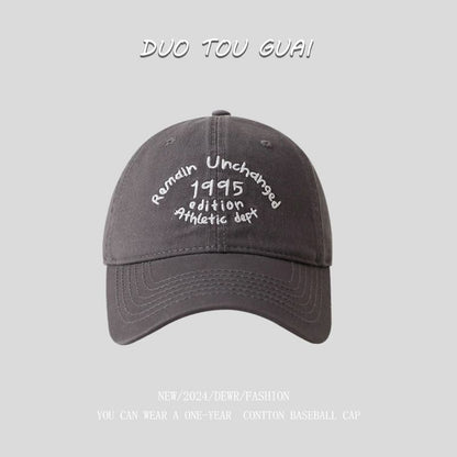 Embroidered Lettering Baseball Cap