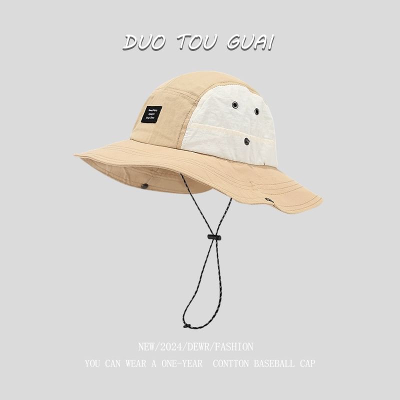 Tone Applique Bucket Two Hat