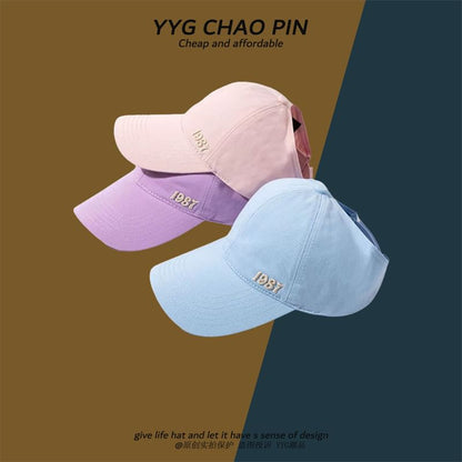 Baseball Top Cap Open Number Embroidered