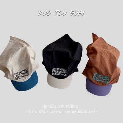 Tone with Baseball Headkerchief Cap Embroidered Two Lettering