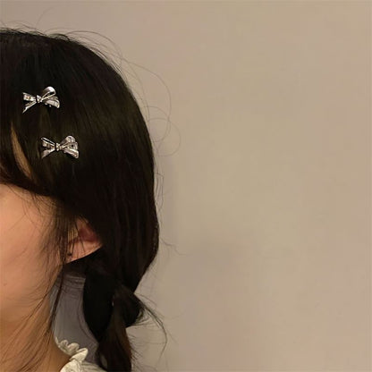 Hair Clip Bow Alloy