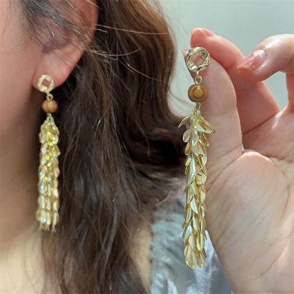 Alloy Chandelier Wheat Earring