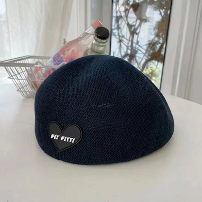 Knit Beret Heart