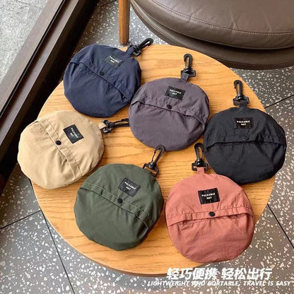 Plain Drawstring Bucket Hat