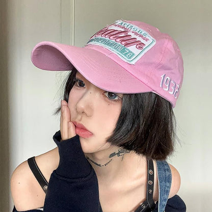 Cap Lettering Embroidered Baseball Applique