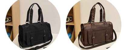 Plain Bag Leather Carryall Faux