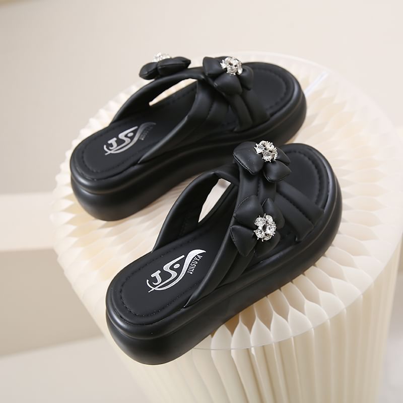 Flower Sandals Platform Slide
