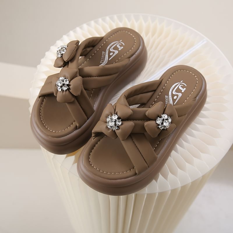 Flower Sandals Platform Slide