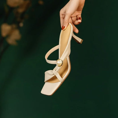 Sample High Waist Plain Slide Sandals