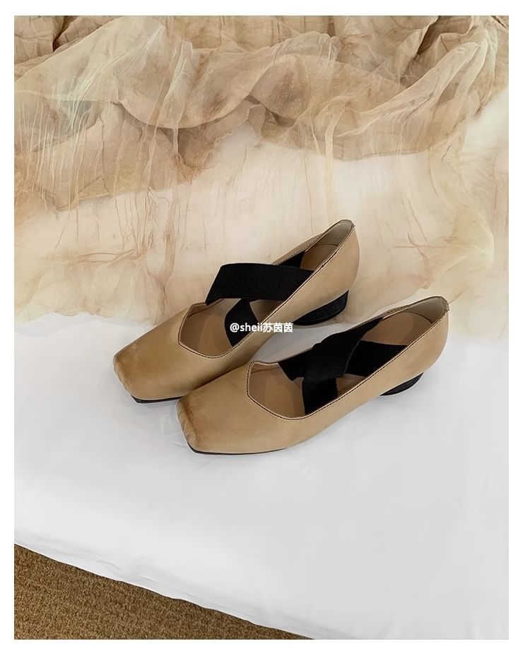 Block Leather Designs) Genuine (Various Heel Pumps