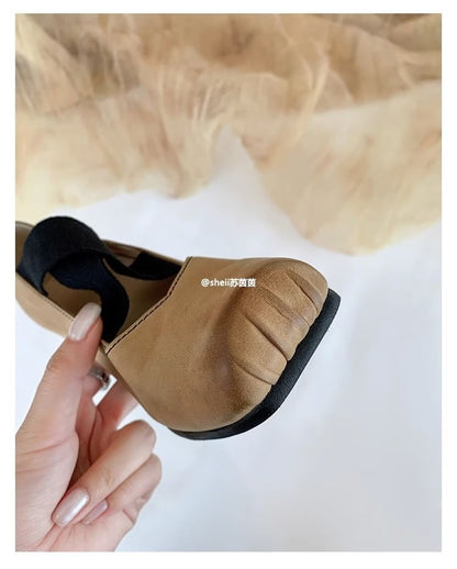 Block Leather Designs) Genuine (Various Heel Pumps