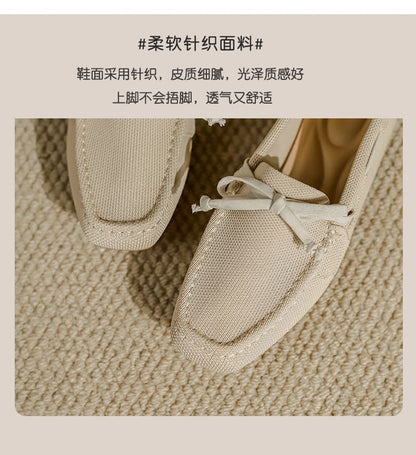 Bow Loafers Fabric