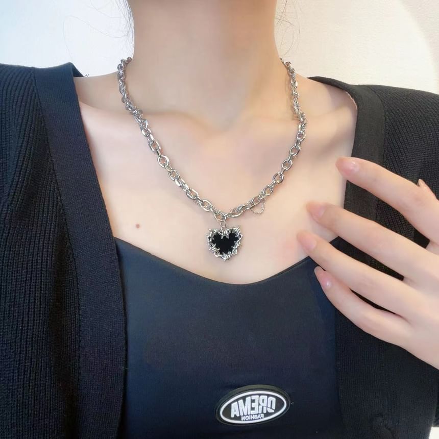 Sample Heart Pendant Necklace