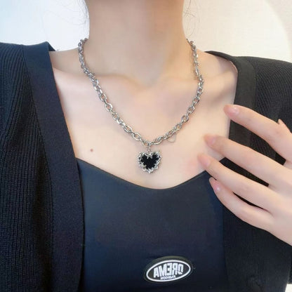 Sample Heart Pendant Necklace