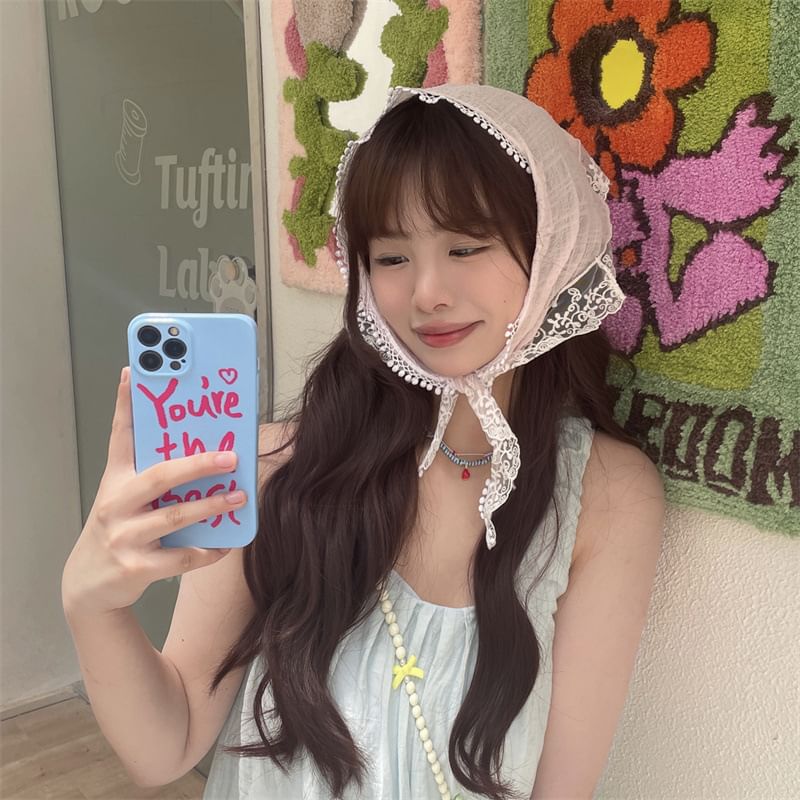 Headkerchief Lace Trim