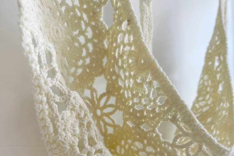Crochet Knit Plain Headkerchief