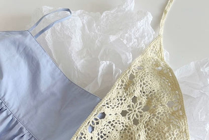 Crochet Knit Plain Headkerchief