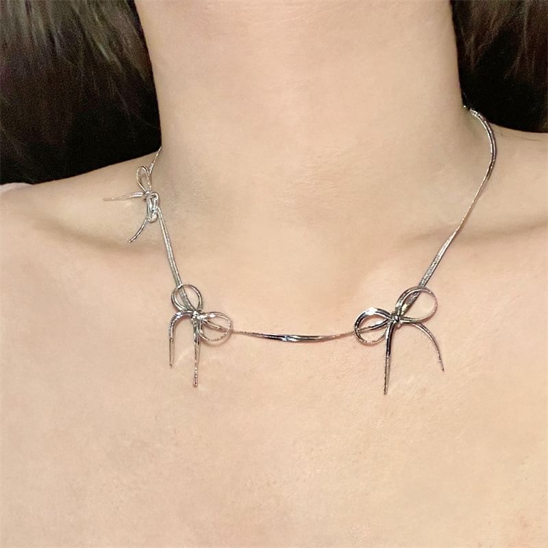 Snake Bow Necklace Chain