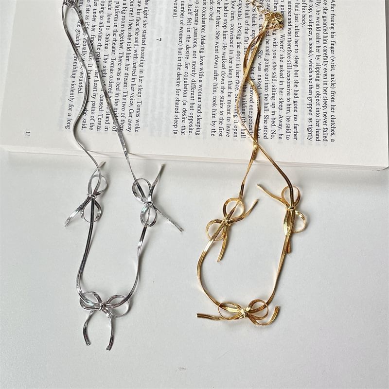 Snake Bow Necklace Chain