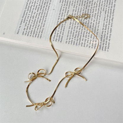 Snake Bow Necklace Chain