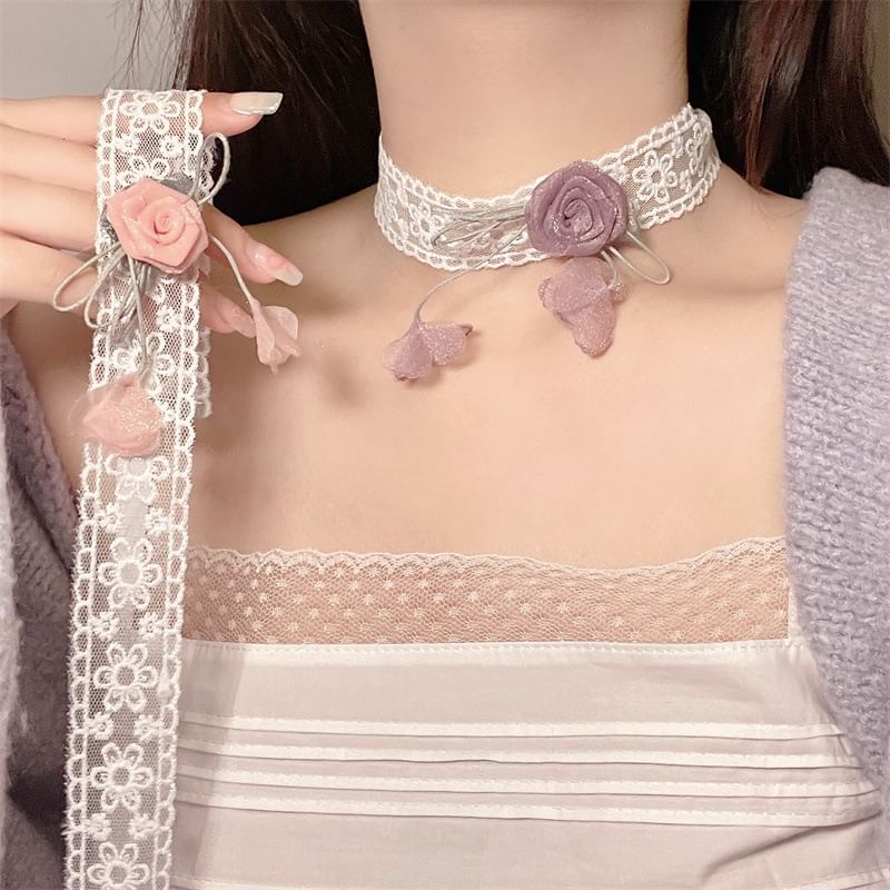 Floral Choker Lace