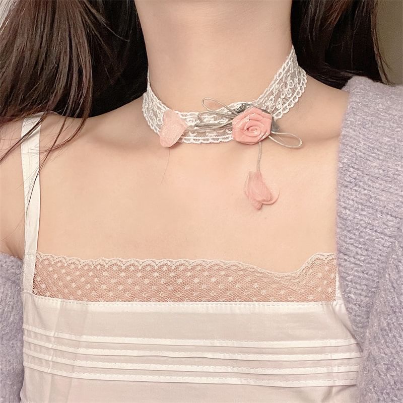 Floral Choker Lace