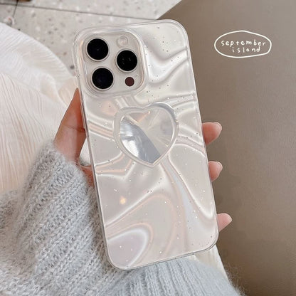 Holographic Phone Heart Case