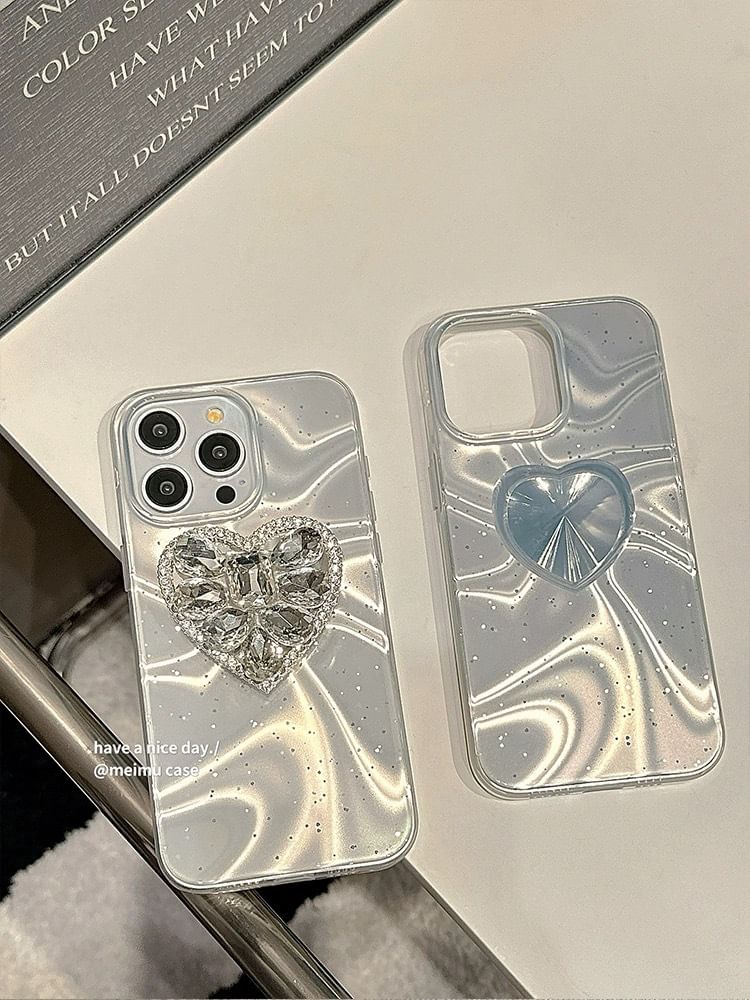 Holographic Phone Heart Case